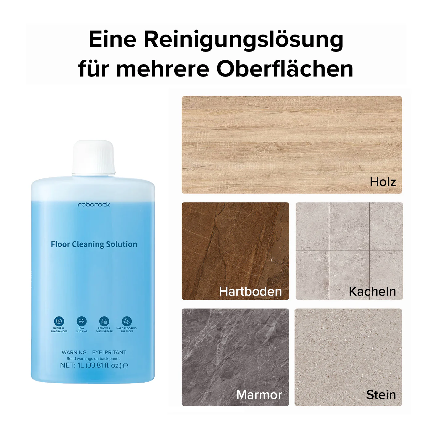 Roborock Bodenreinigungslösung für Saugroboter, Nass- und Trockensauger, 1L - Image 4