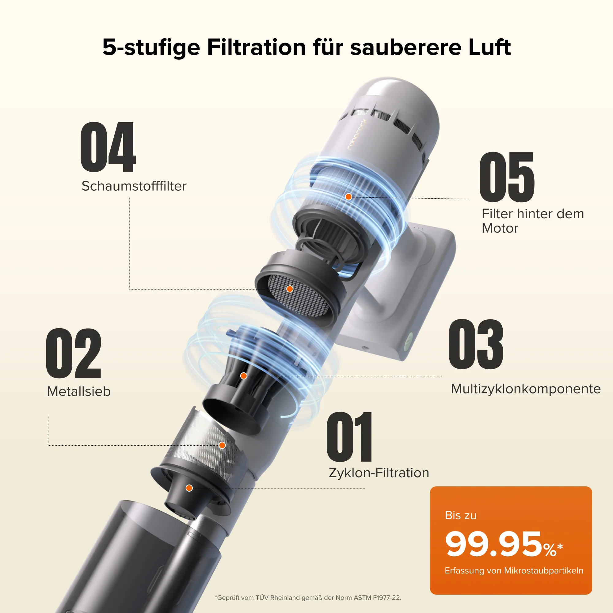 Roborock H60 Hub Akku-Staubsauger mit Absaugstation - Image 7