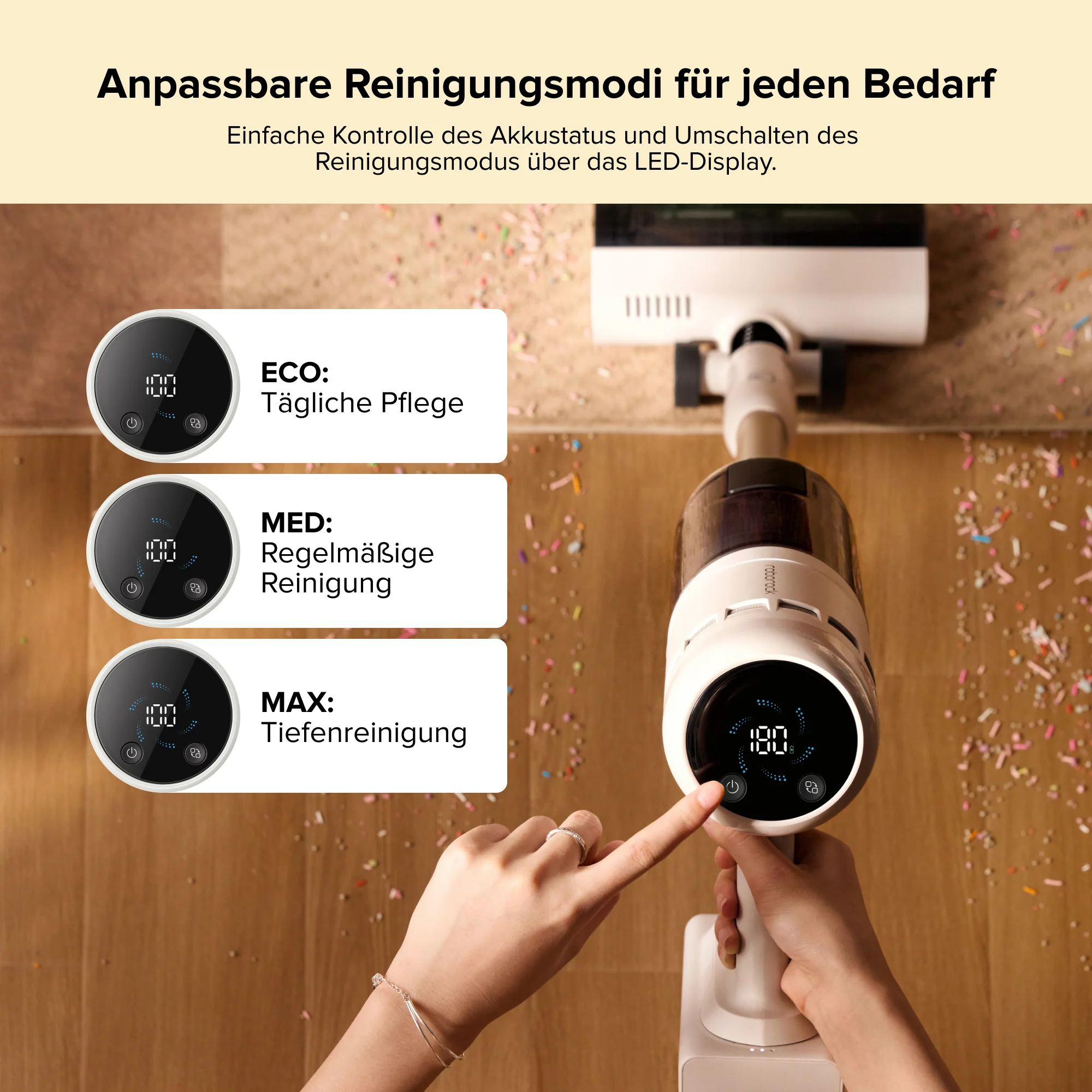 Roborock H60 Hub Akku-Staubsauger mit Absaugstation - Image 8