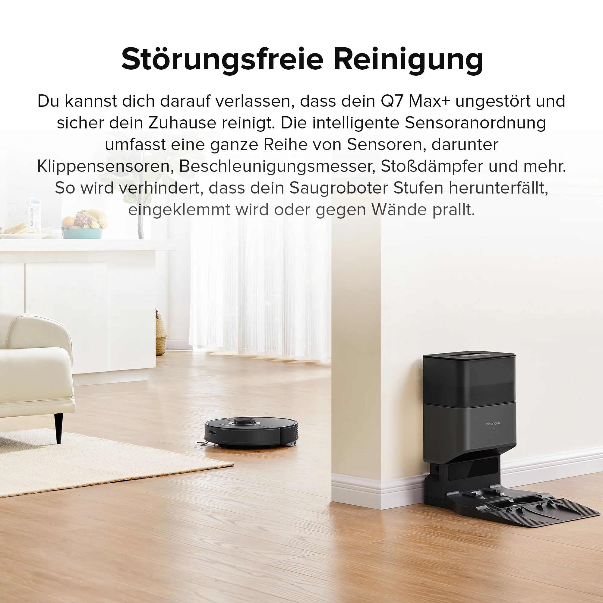 Roborock Q7 Max+ Saug- und Wischroboter mit Auto-Entleerungsstation - Image 19
