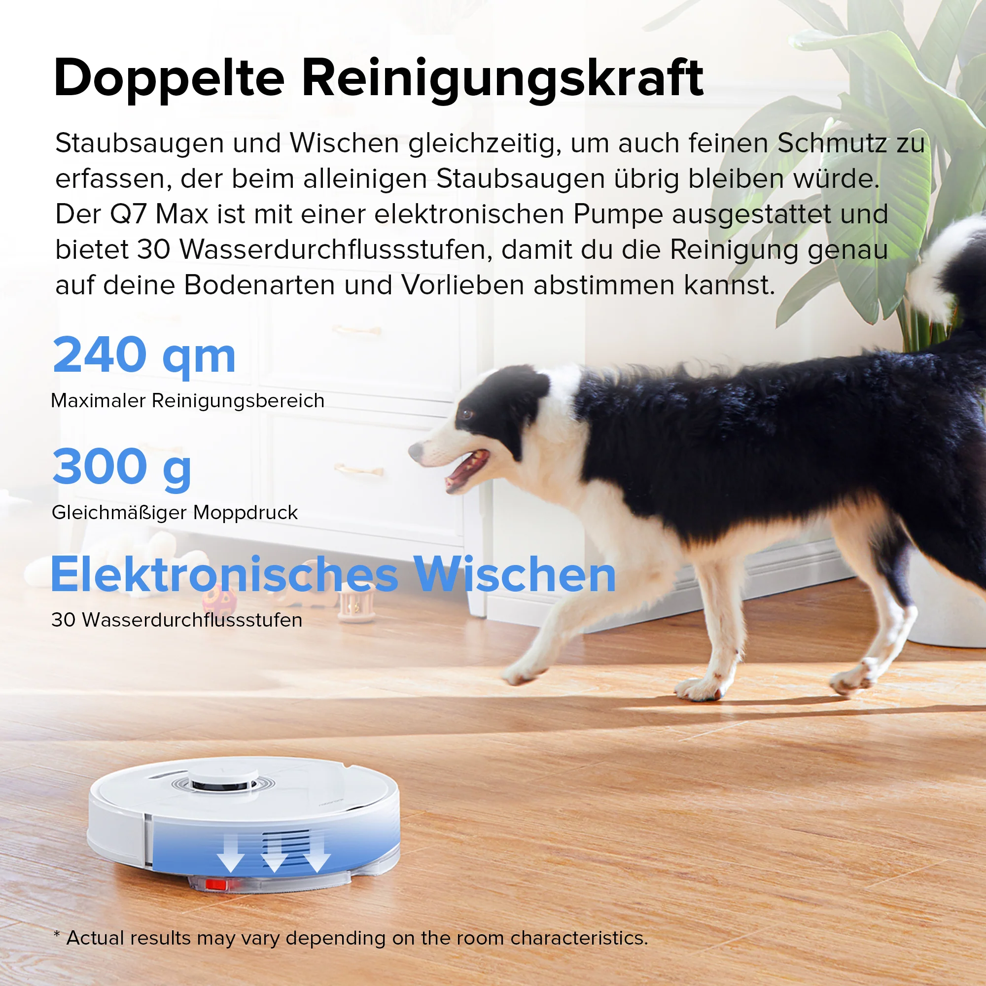 Roborock Q7 Max+ Saug- und Wischroboter mit Auto-Entleerungsstation - Image 6
