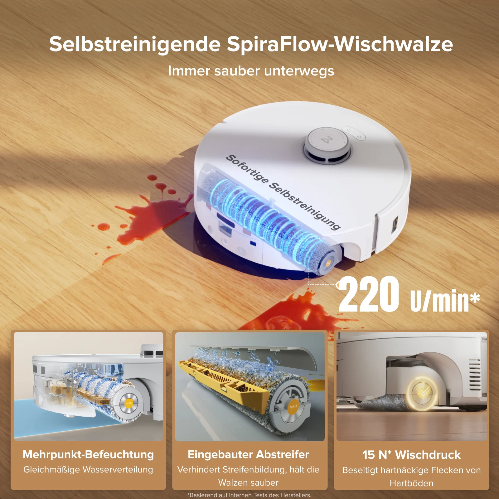 Roborock Qrevo Curv 2 Flow Saug- und Wischroboter mit Multifunktions-Dockingstation - Image 6