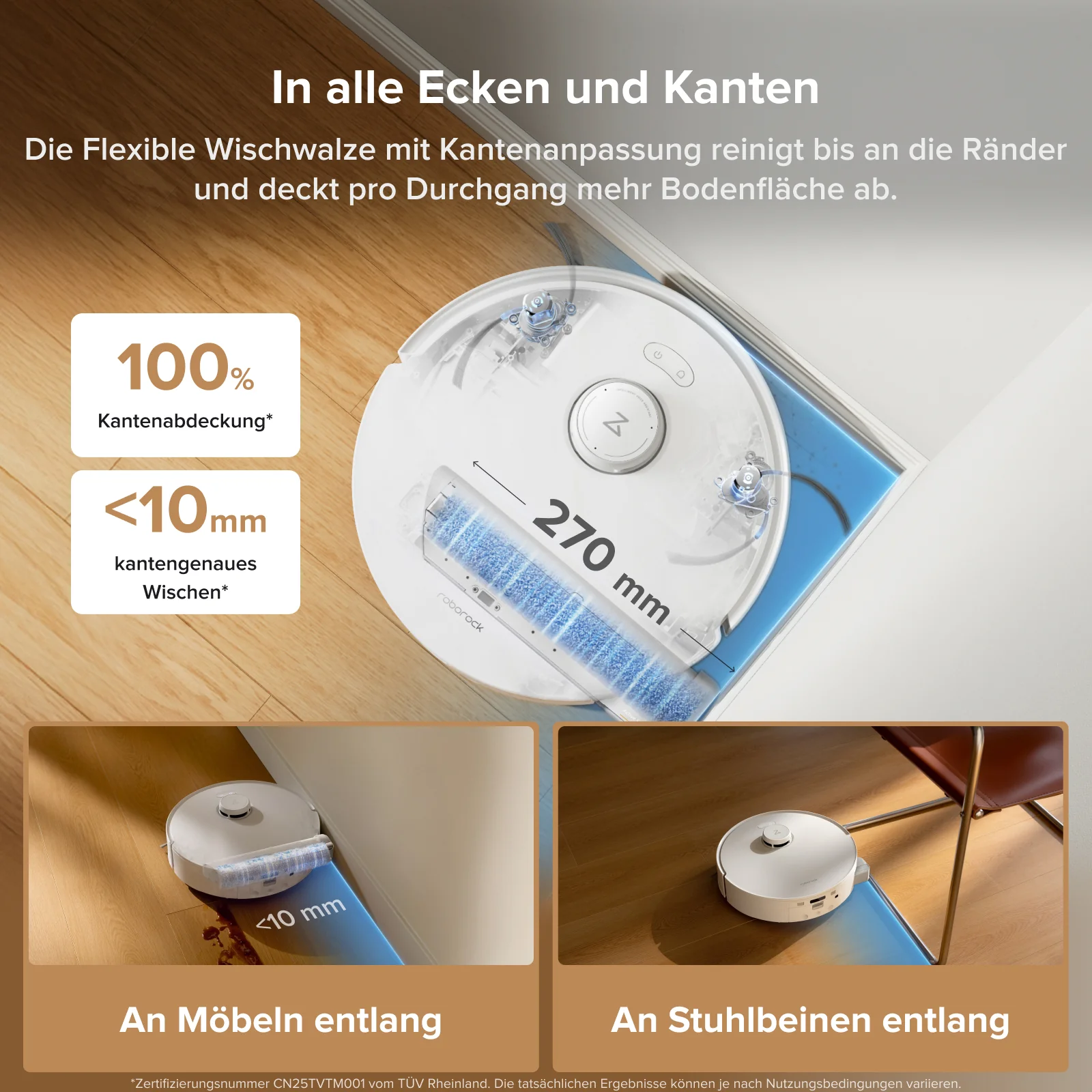 Roborock Qrevo Curv 2 Flow Saug- und Wischroboter mit Multifunktions-Dockingstation - Image 8