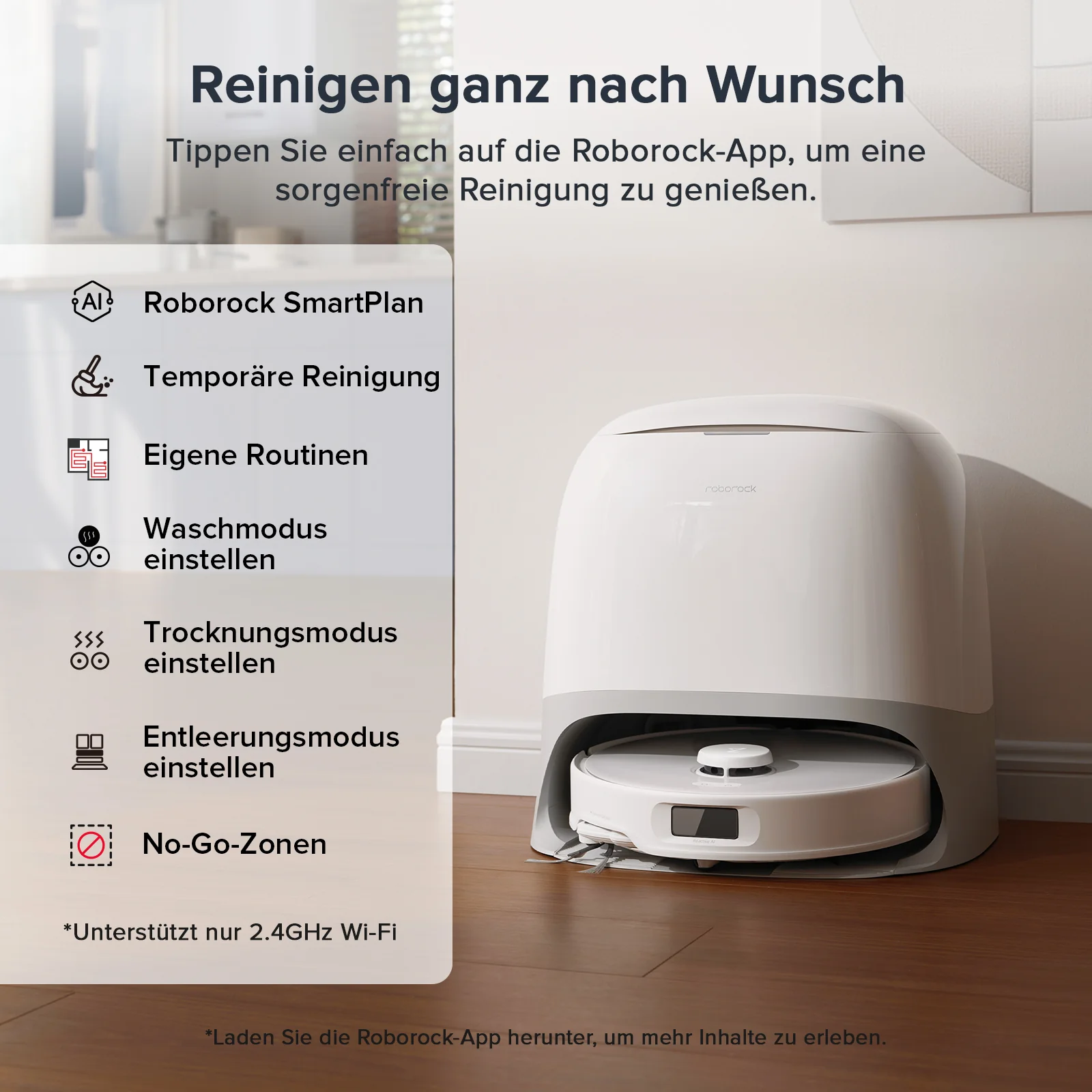 ăGeneralĂŒberholt â 90 % wie neuăRoborock Qrevo Curv S5X Saugroboter mit DuoDivideÂź HauptbĂŒrste und Multifunktions-Dockingstation 3.0 - Image 10