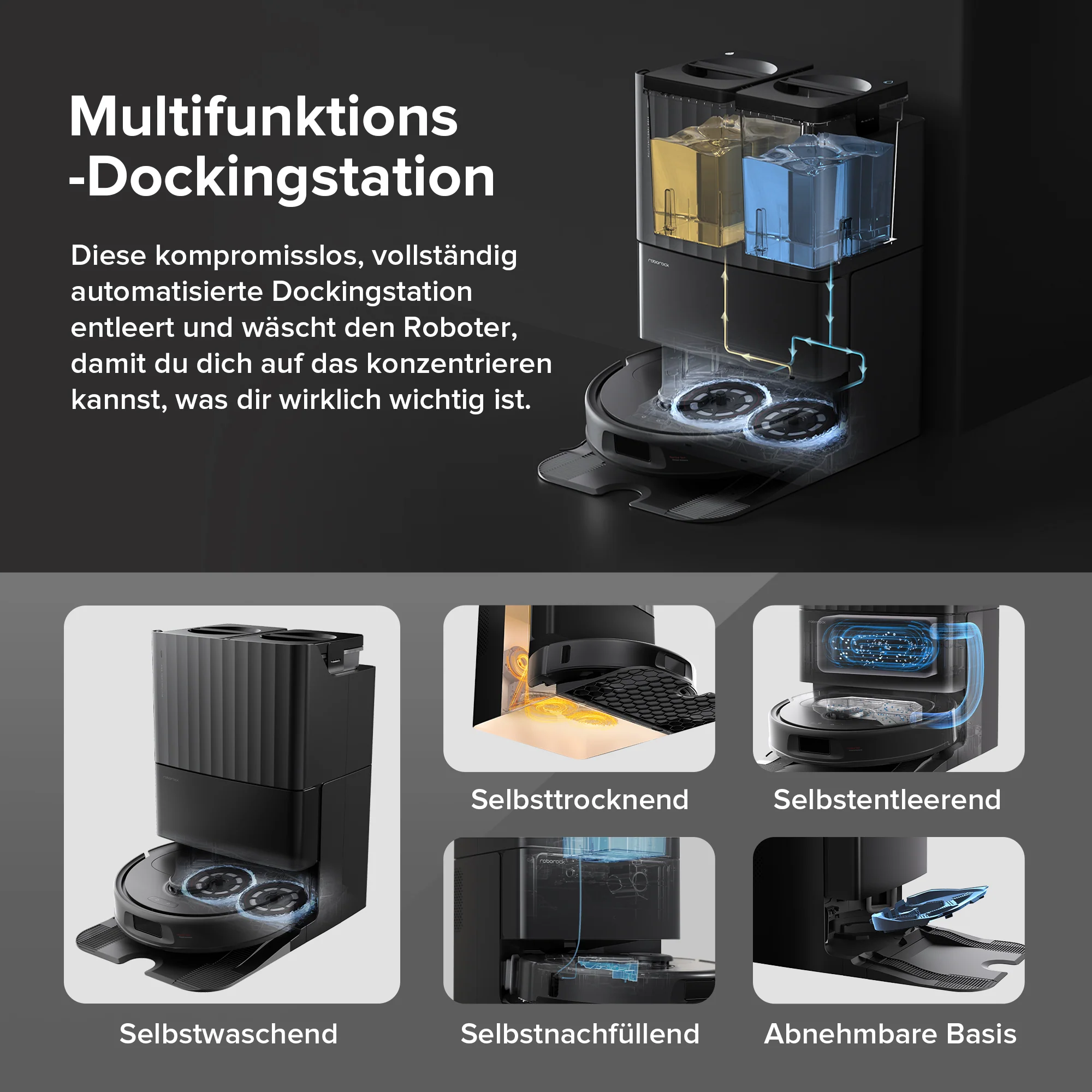 ăGeneralĂŒberholt â 90 % wie neuăRoborock Qrevo S Saugroboter mit Multifunktions-Dockingstation - Image 12