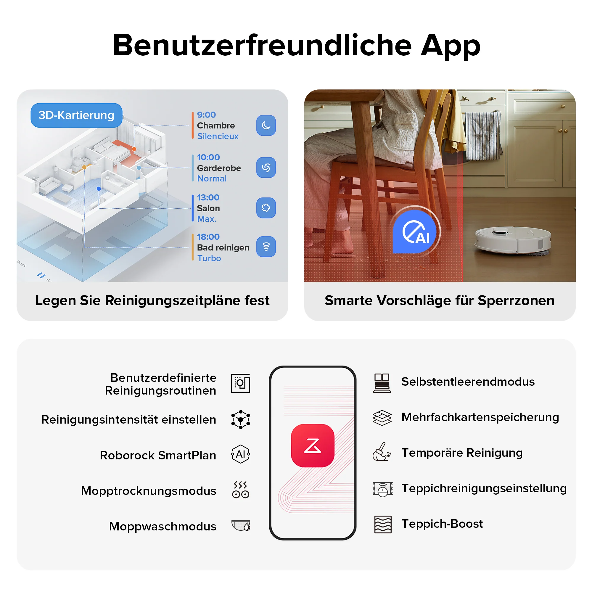 ăGeneralĂŒberholt â 90 % wie neuăRoborock Qrevo S Saugroboter mit Multifunktions-Dockingstation - Image 9