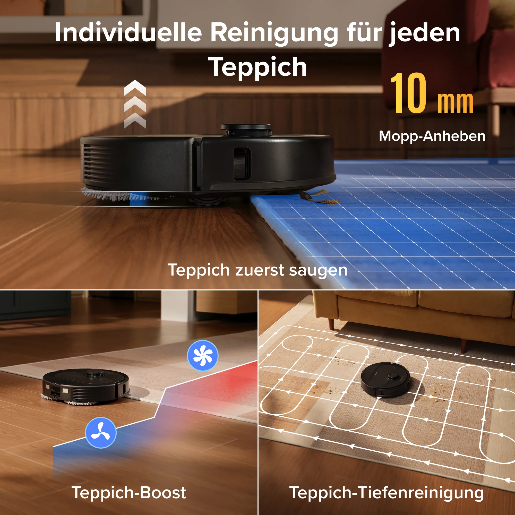 Roborock Qrevo S Pro Saug- und Wischroboter – Saugkraft von 18.500 Pa und Multifunktions-Dockingstation - Image 16