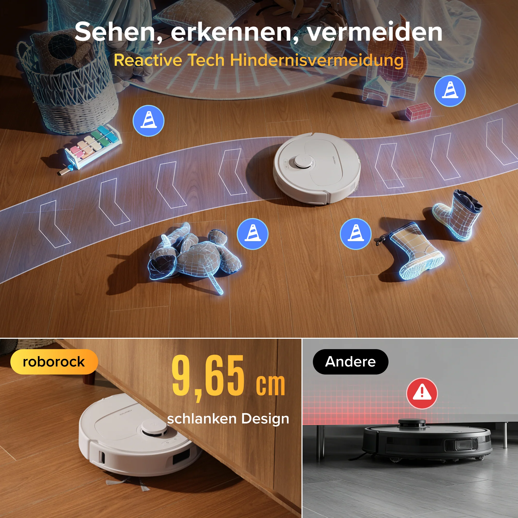Roborock Qrevo S Pro Saug- und Wischroboter – Saugkraft von 18.500 Pa und Multifunktions-Dockingstation - Image 24