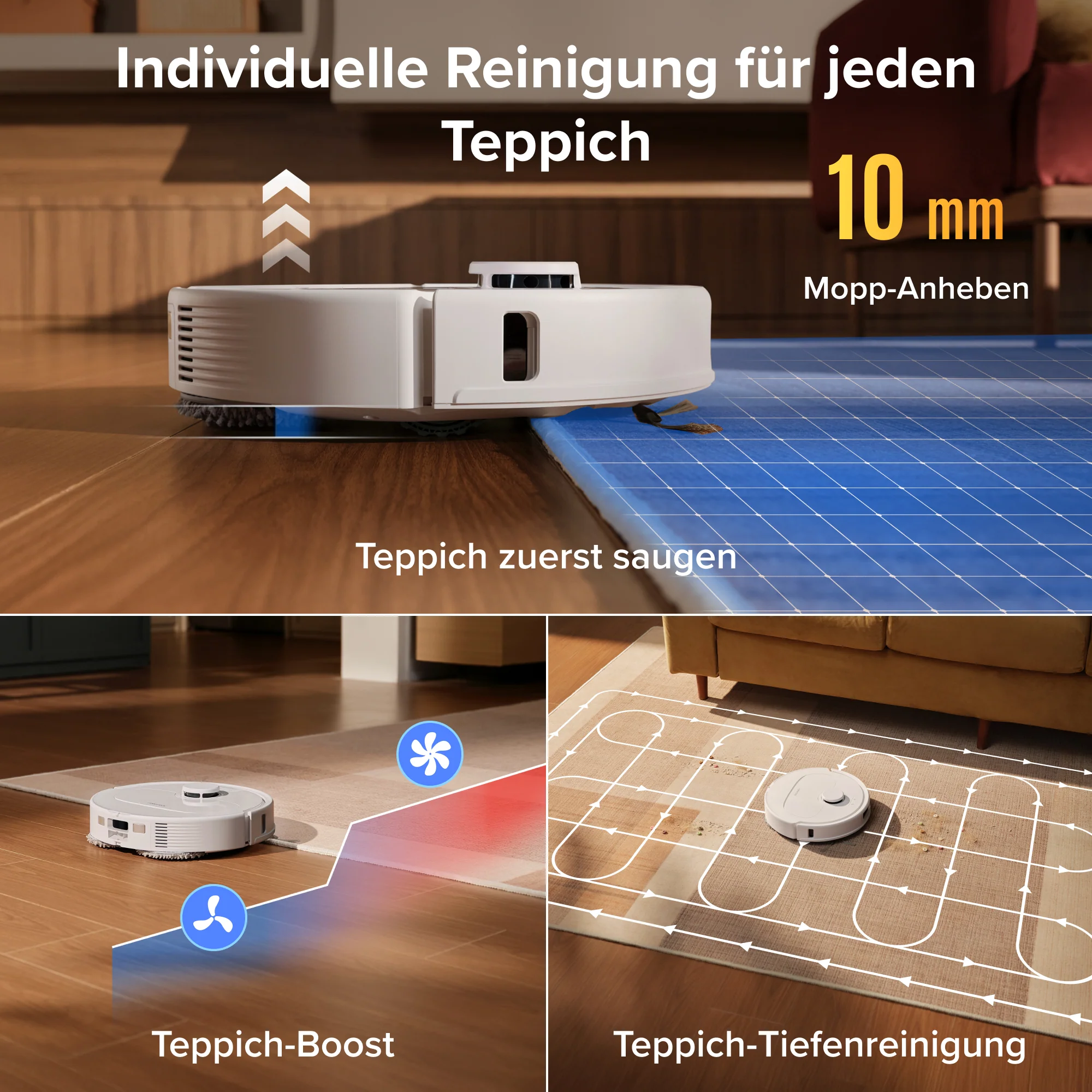 Roborock Qrevo S Pro Saug- und Wischroboter – Saugkraft von 18.500 Pa und Multifunktions-Dockingstation - Image 25