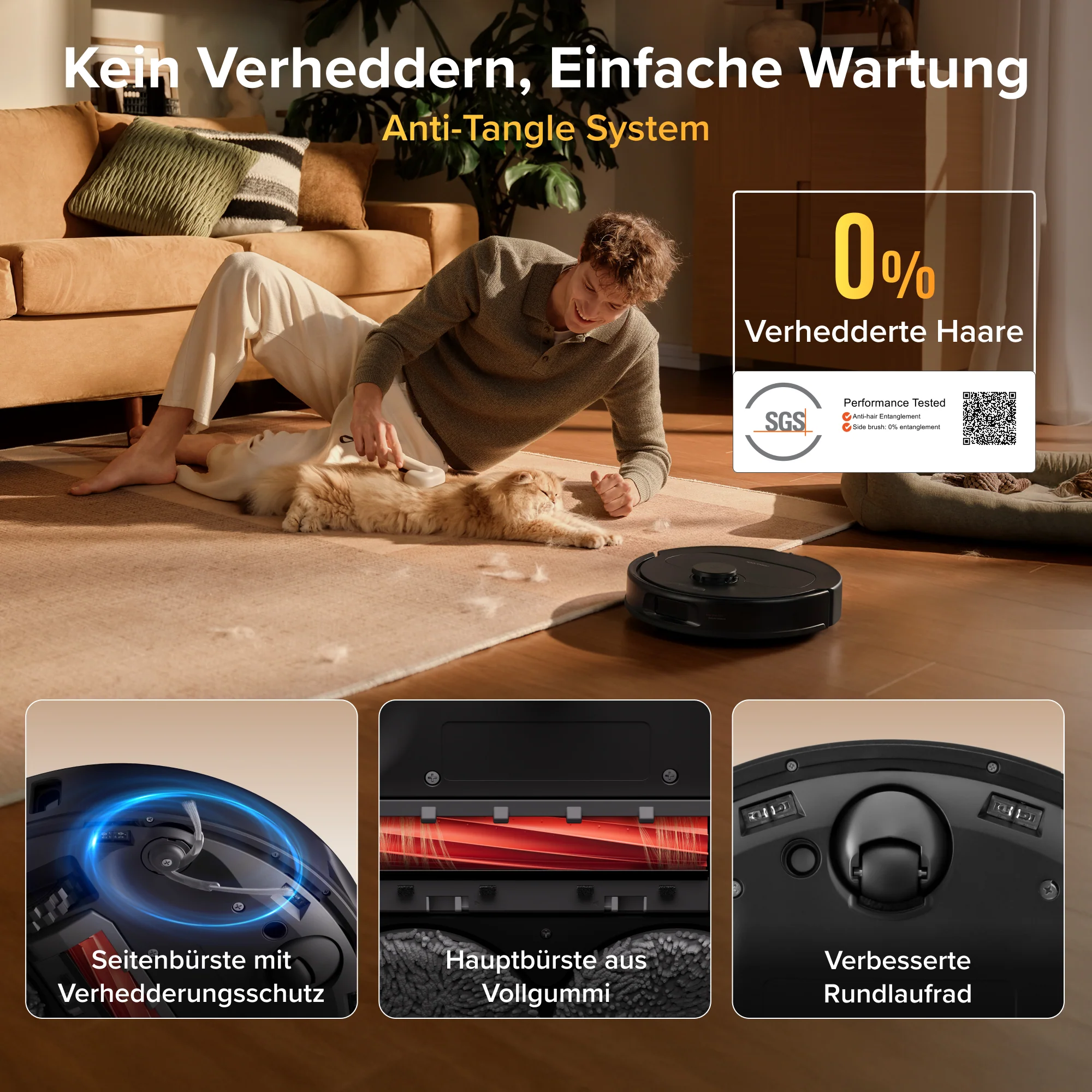 Roborock Qrevo S Pro Saug- und Wischroboter – Saugkraft von 18.500 Pa und Multifunktions-Dockingstation - Image 4