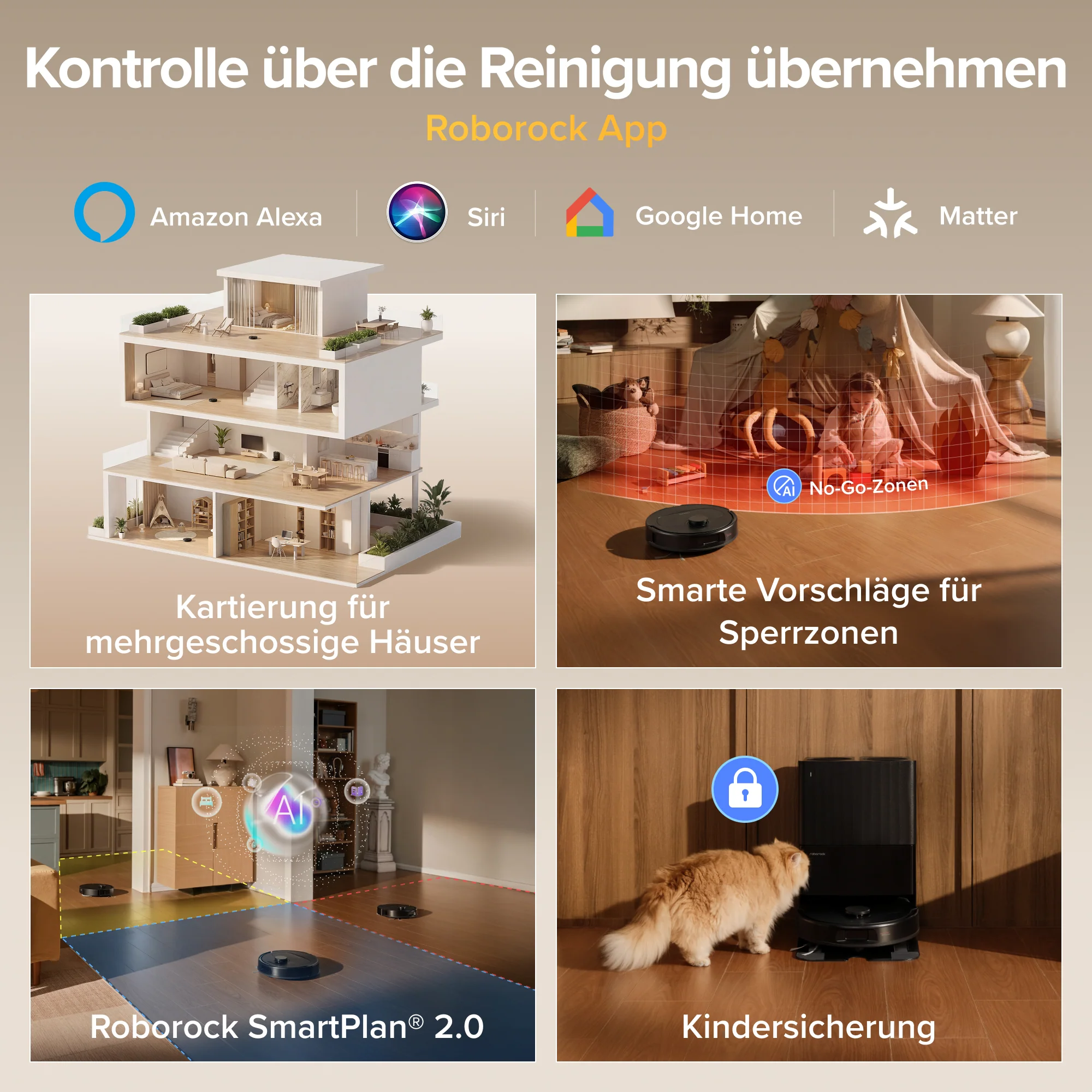 Roborock Qrevo S Pro Saug- und Wischroboter – Saugkraft von 18.500 Pa und Multifunktions-Dockingstation - Image 8
