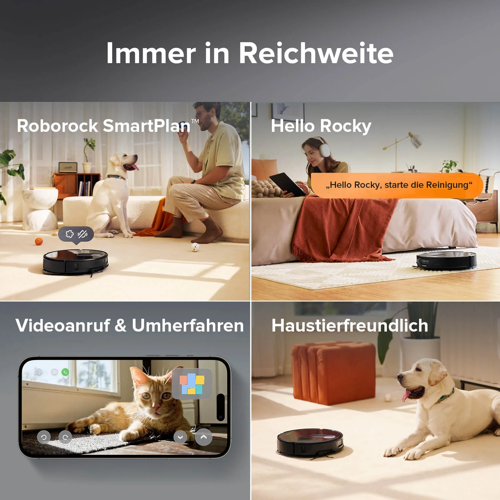 ăGeneralĂŒberholt â 90 % wie neuăRoborock Qrevo Slim Saugroboter mit Multifunktions-Dockingstation 3.0 - Image 9