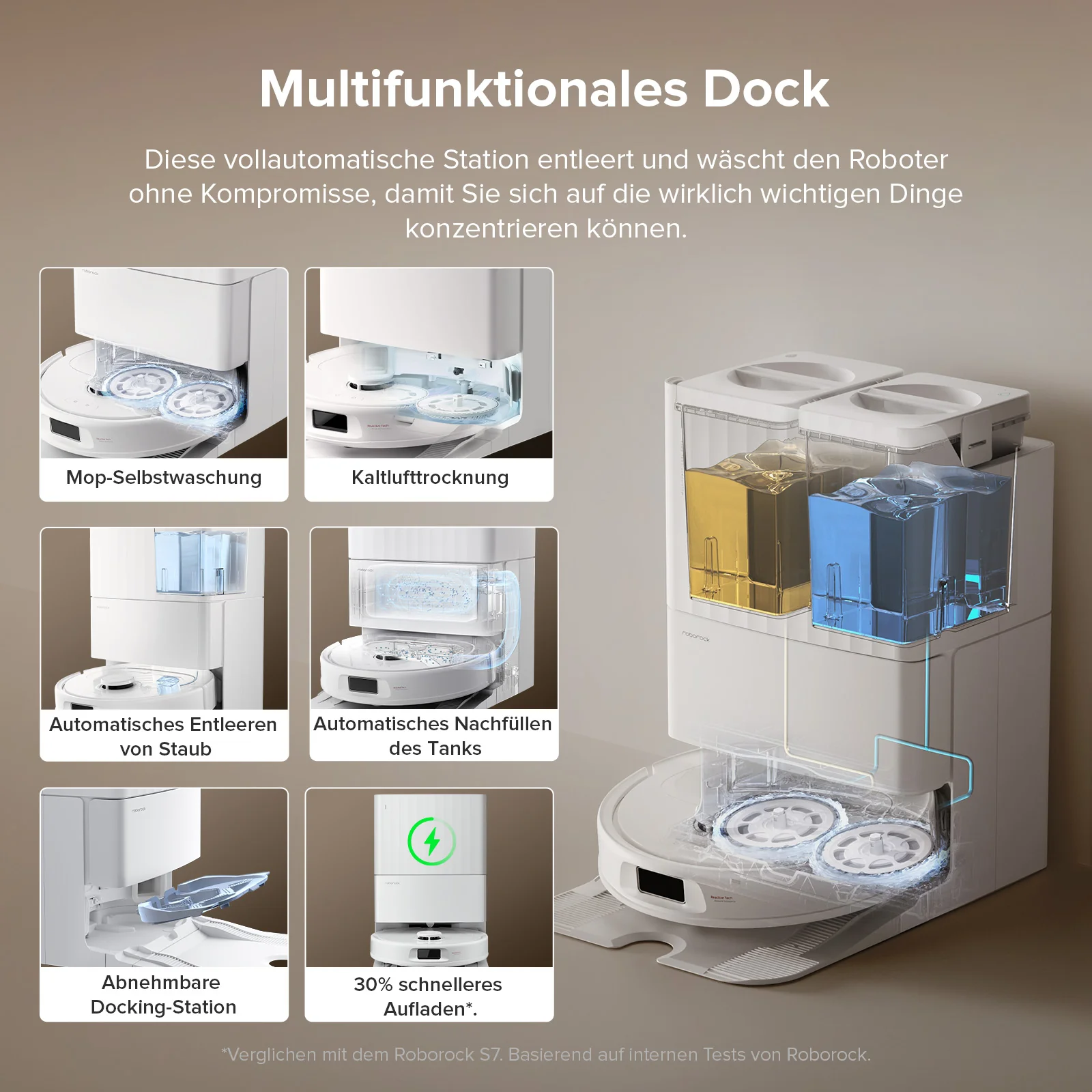 Roborock QV 35S Saugroboter mit Multifunktions-Dockingstation - Image 3