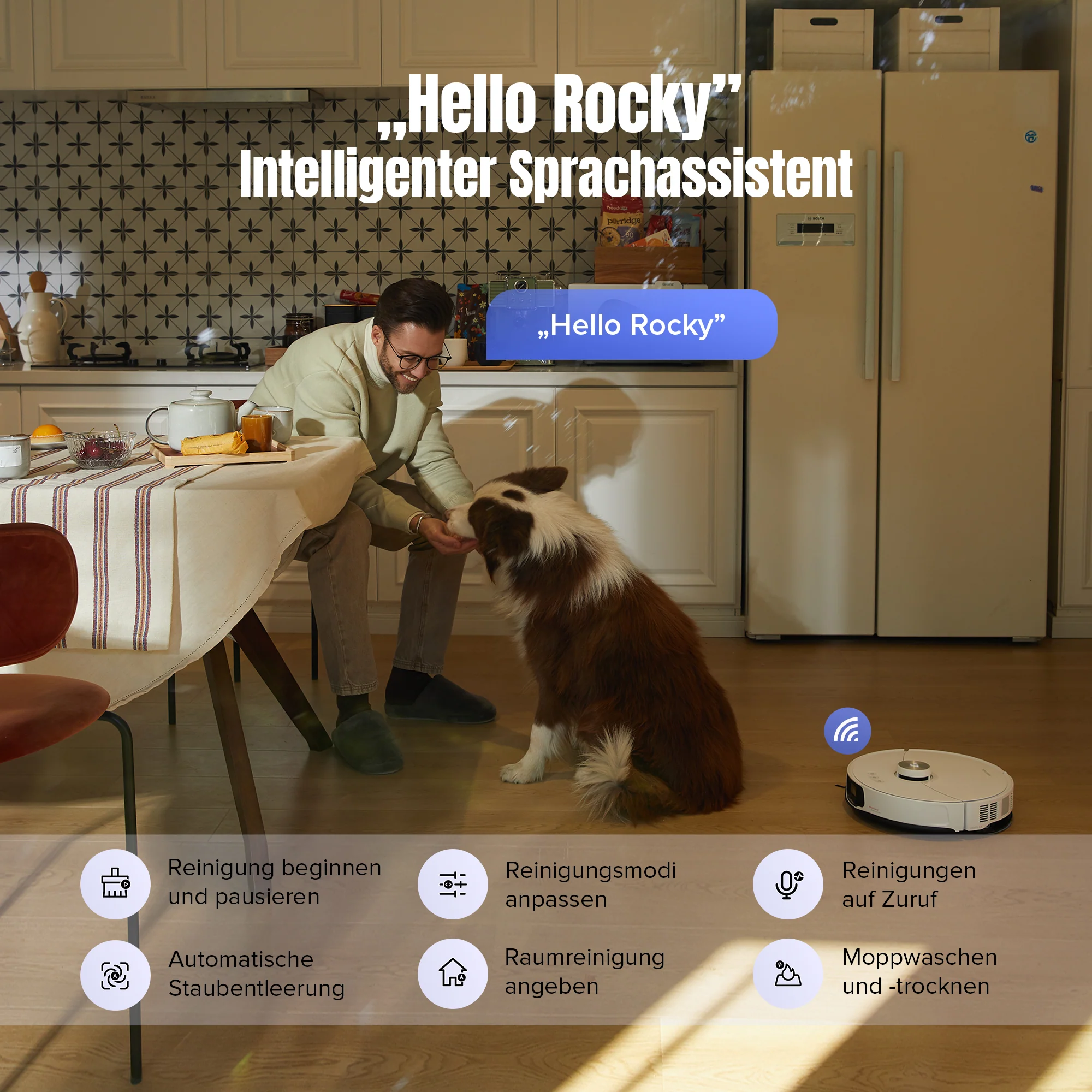 ăGeneralĂŒberholt â 90 % wie neuăRoborock S8 MaxV Ultra Saugroboter mit 8-in-1 RockDockÂź Ultra - Image 10