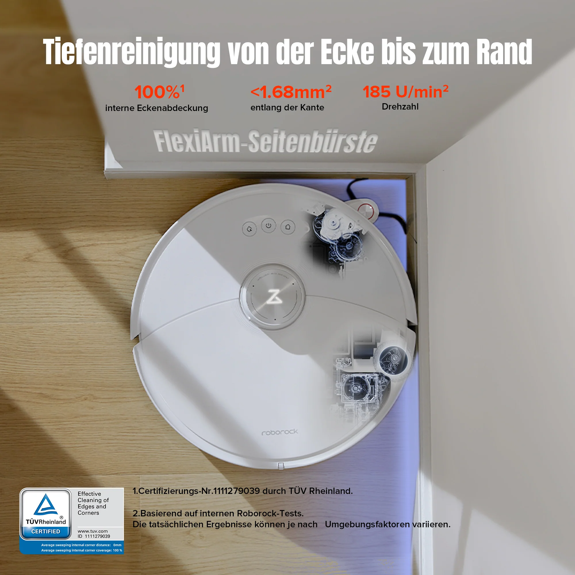 ăGeneralĂŒberholt â 90 % wie neuăRoborock S8 MaxV Ultra Saugroboter mit 8-in-1 RockDockÂź Ultra - Image 4