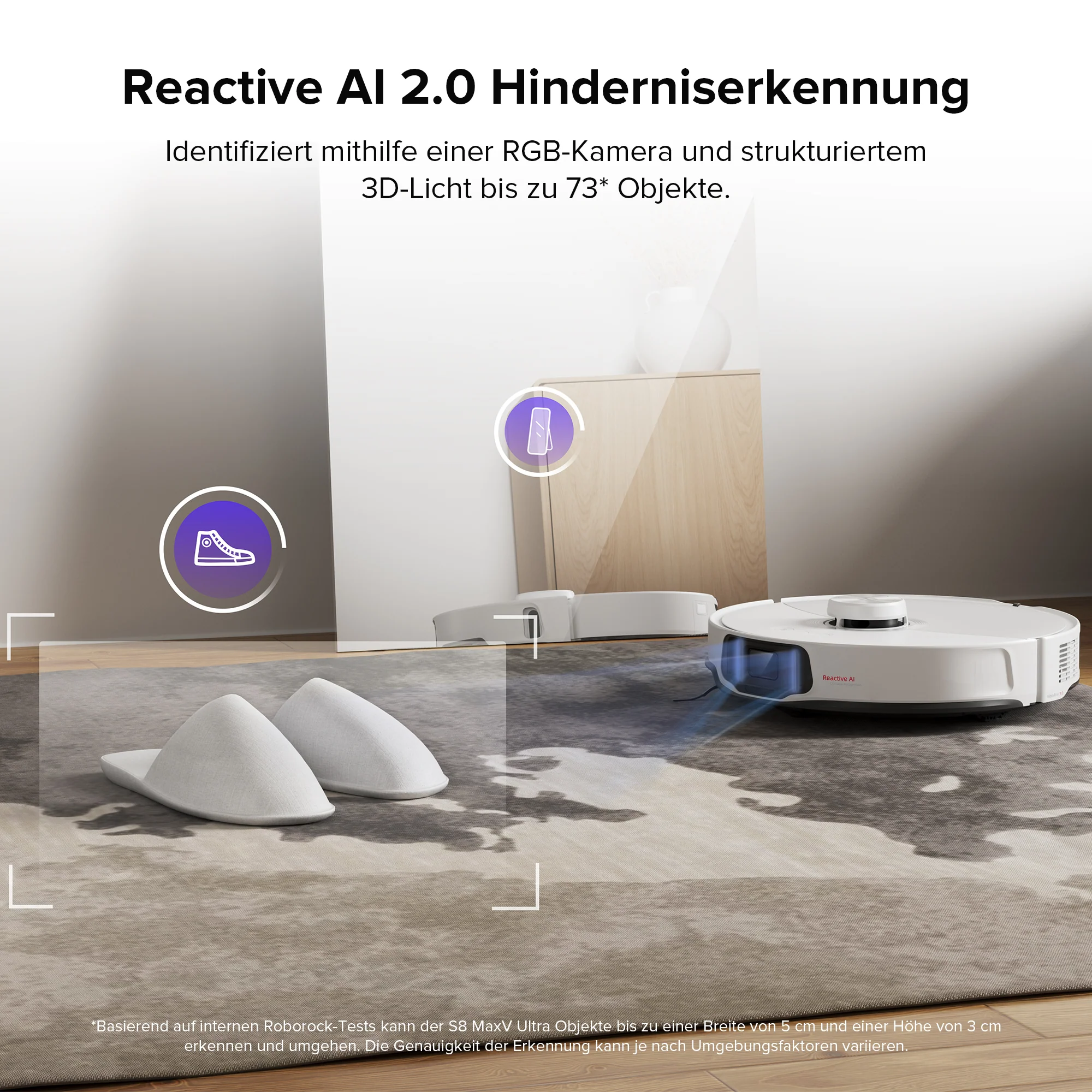 ăGeneralĂŒberholt â 90 % wie neuăRoborock S8 MaxV Ultra Saugroboter mit 8-in-1 RockDockÂź Ultra - Image 9