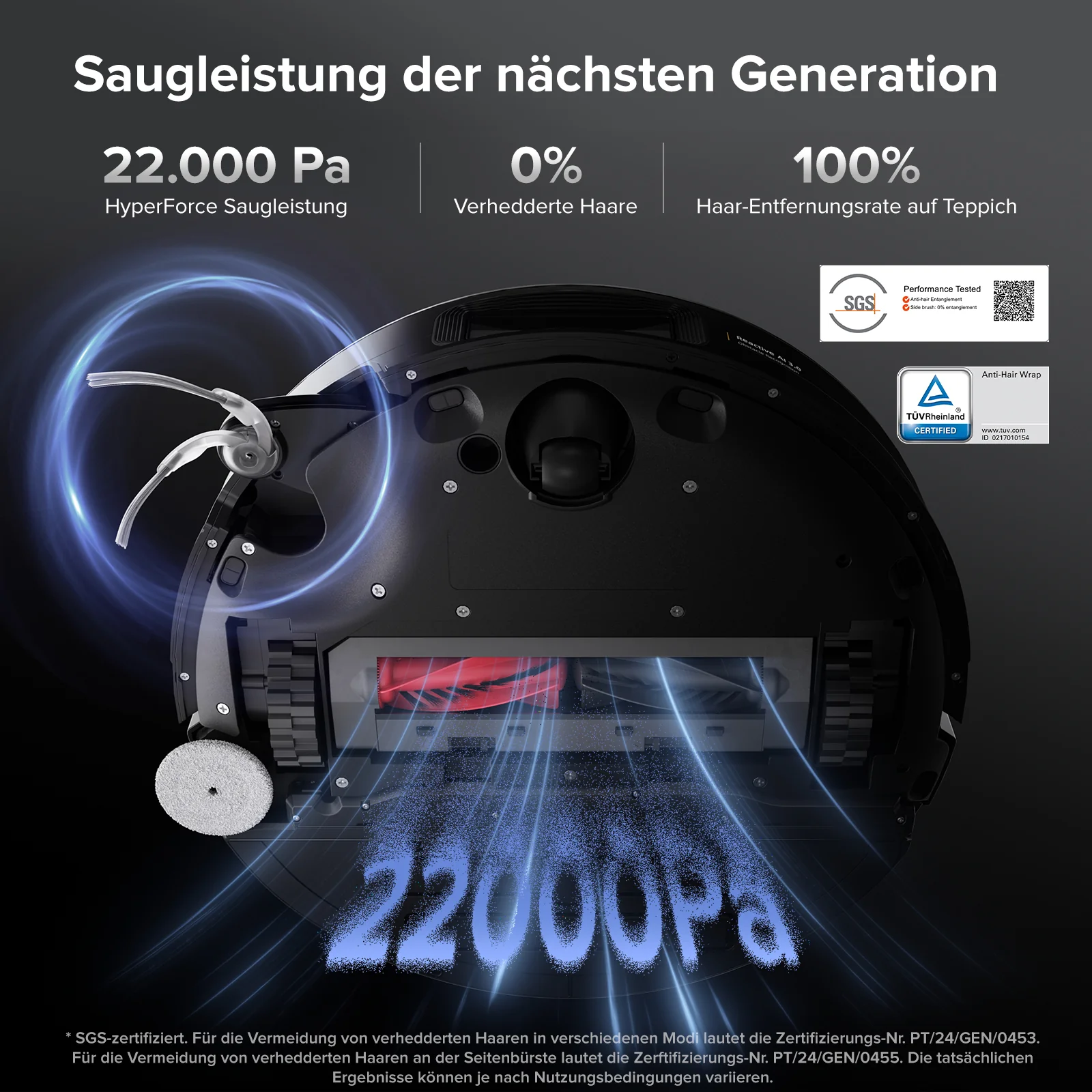 Roborock Saros 10 Saugroboter mit Dual Anti-Tangle System (verbessert von S8 MaxV Ultra) - Image 12