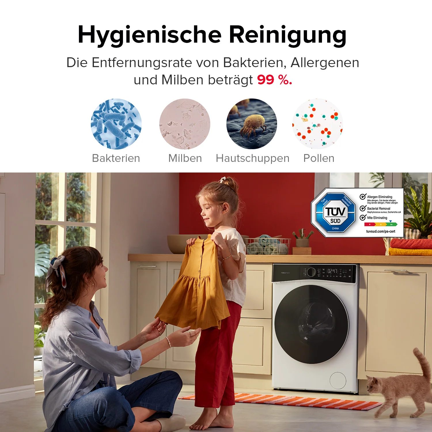 Roborock Zeo Lite Waschtrockner mit der Zeo-Cycle® Trocknungstechnologie - Image 13